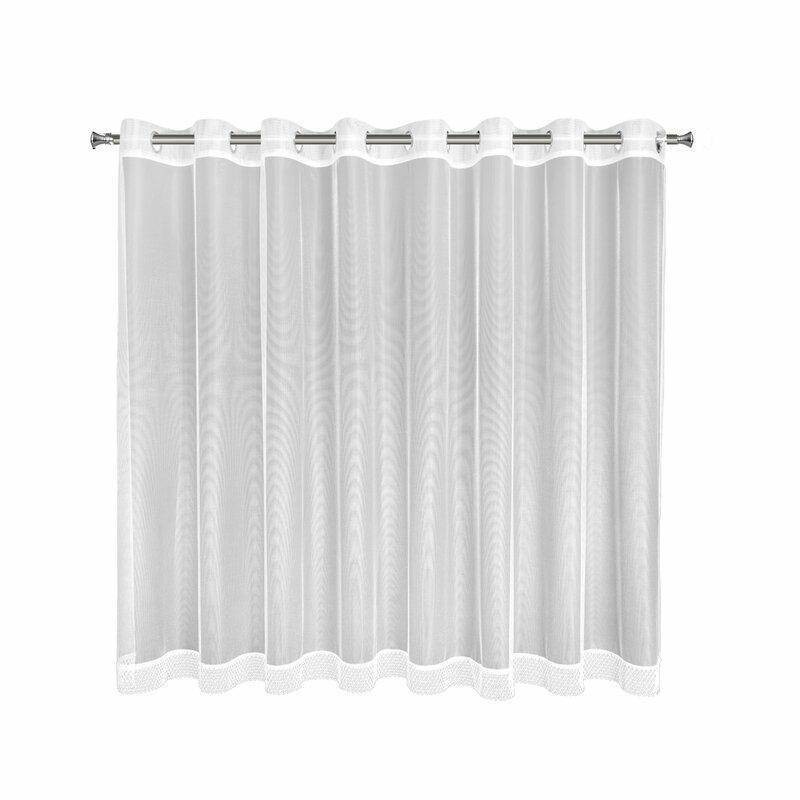 Záclona s krajkou NEL I 300x145 cm bílá