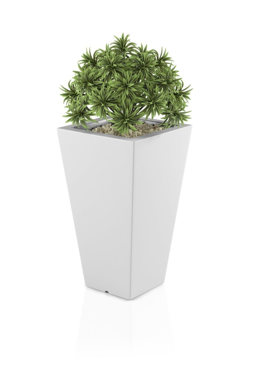 Zahradní květináč SLIM LINE S 70 cm bílý