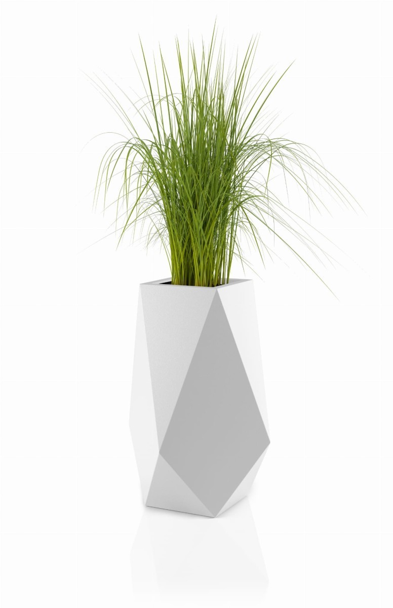 Zahradní květináč VOLCANO 80 cm bílý