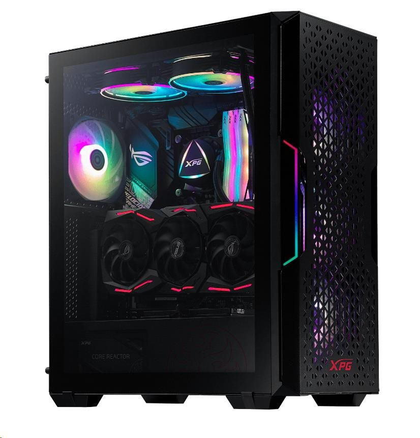 ADATA XPG case STARKER AIR, Mid-Tower, bez zdroja, čierna