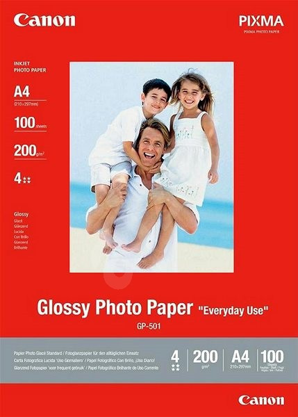 Canon fotopapier GP-501 - A4 -200g/m2 - 100 listov - lesklý