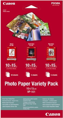 Canon fotopapier Photo Paper Variety Pack 10x15 (GP PP SG) po 5