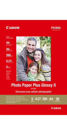 Canon PP-201, A4 fotopapier lesklý, 20ks, 275g/m
