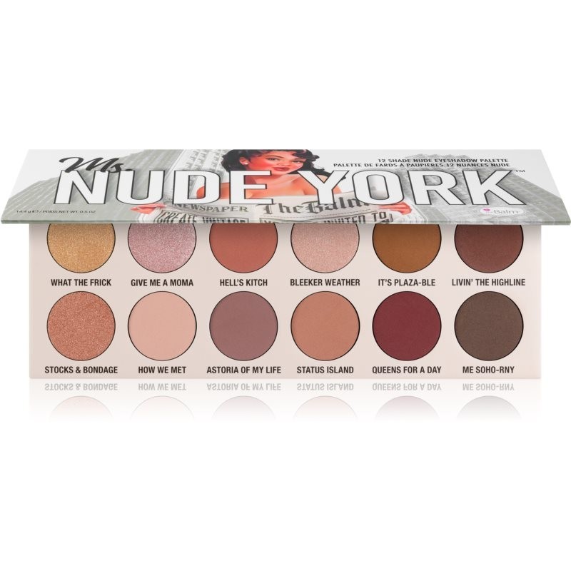 theBalm Ms. Nude York paletka očných tieňov 14 g