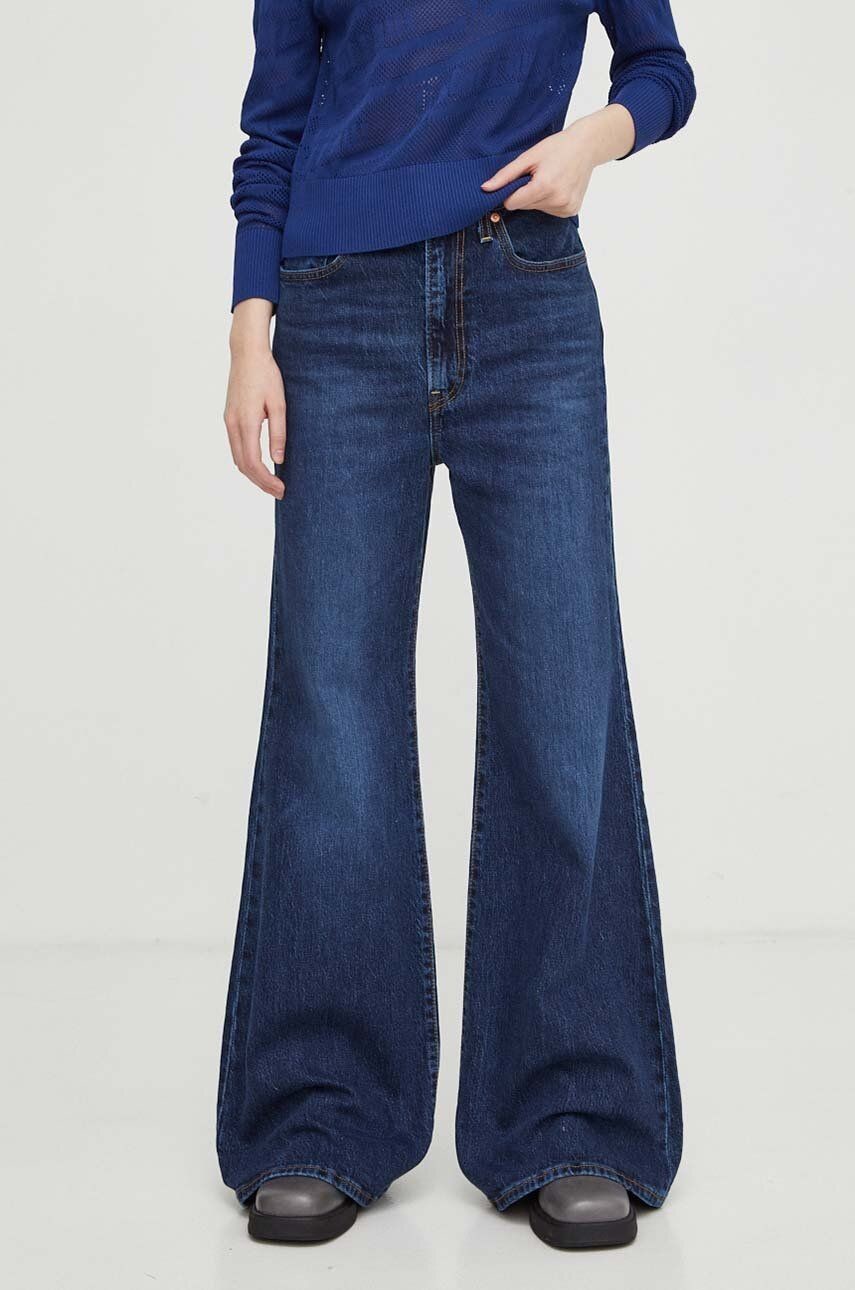 Rifle Levi's RIBCAGE BELLS dámske, vysoký pás