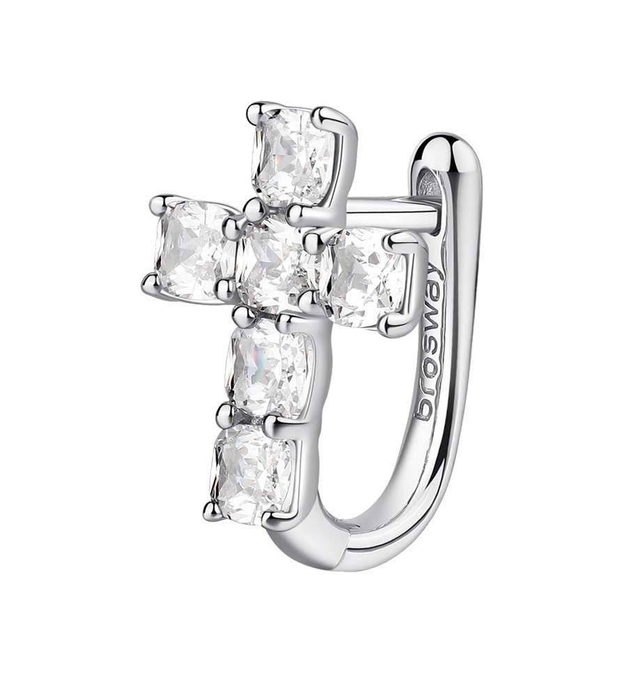 Brosway Štýlová single náušnice so zirkónmi Fancy FIW23