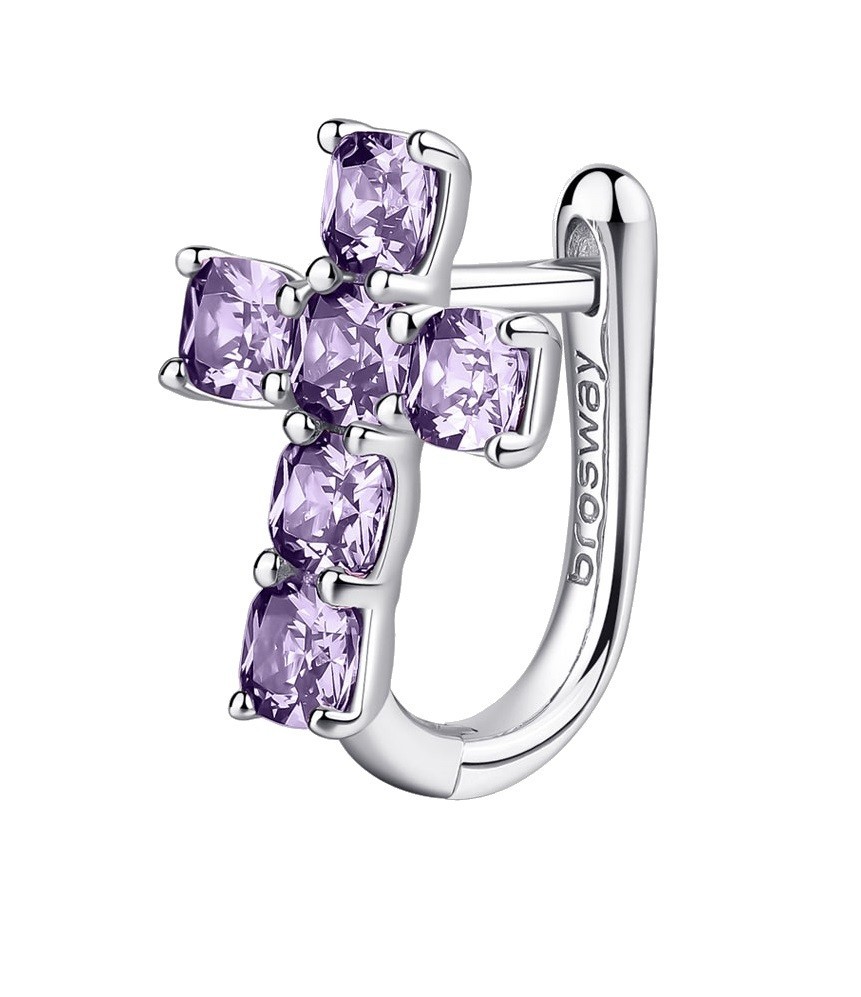 Brosway Štýlová single náušnice so zirkónmi Fancy FMP21