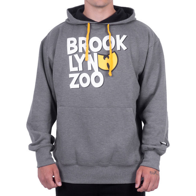 Mikina Wu-Wear Brooklyn ZOO Hoodie Grey - L