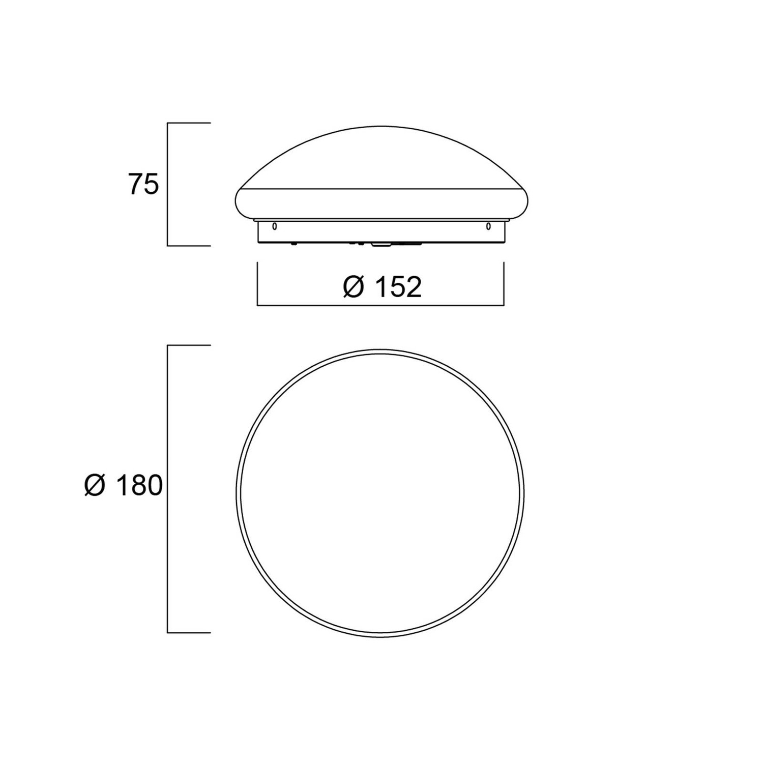 Sylvania Start Surface stropné LED svetlo, Ø 18 cm