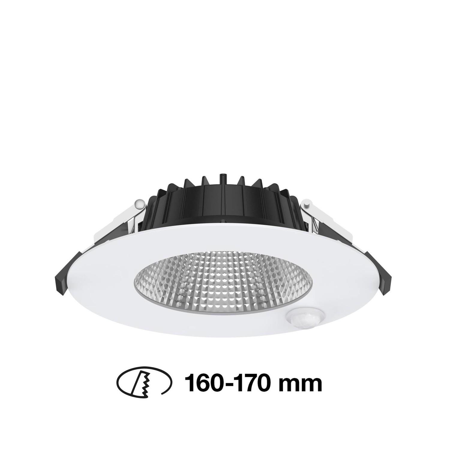 SLC Shift LED downlight Ø 18 cm biela so snímačom