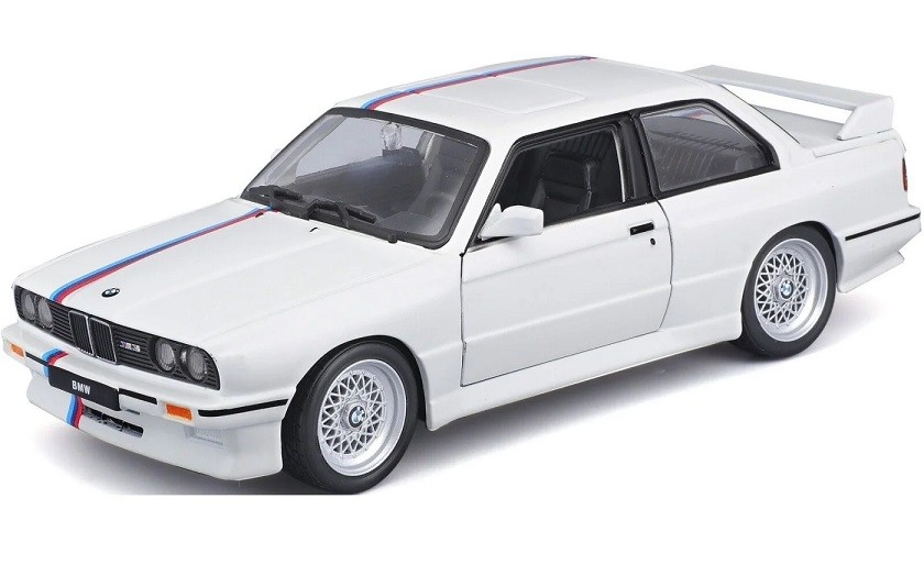 Bburago 1:24 Plus BMW 3 Series M3 1988 White