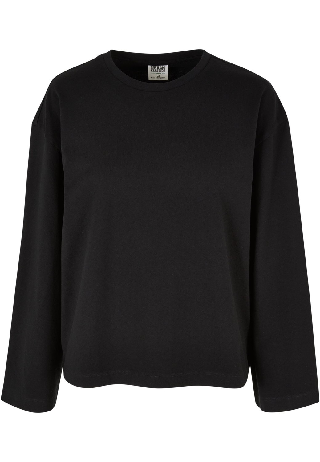 Women's Organic Oversized Long Sleeve Black