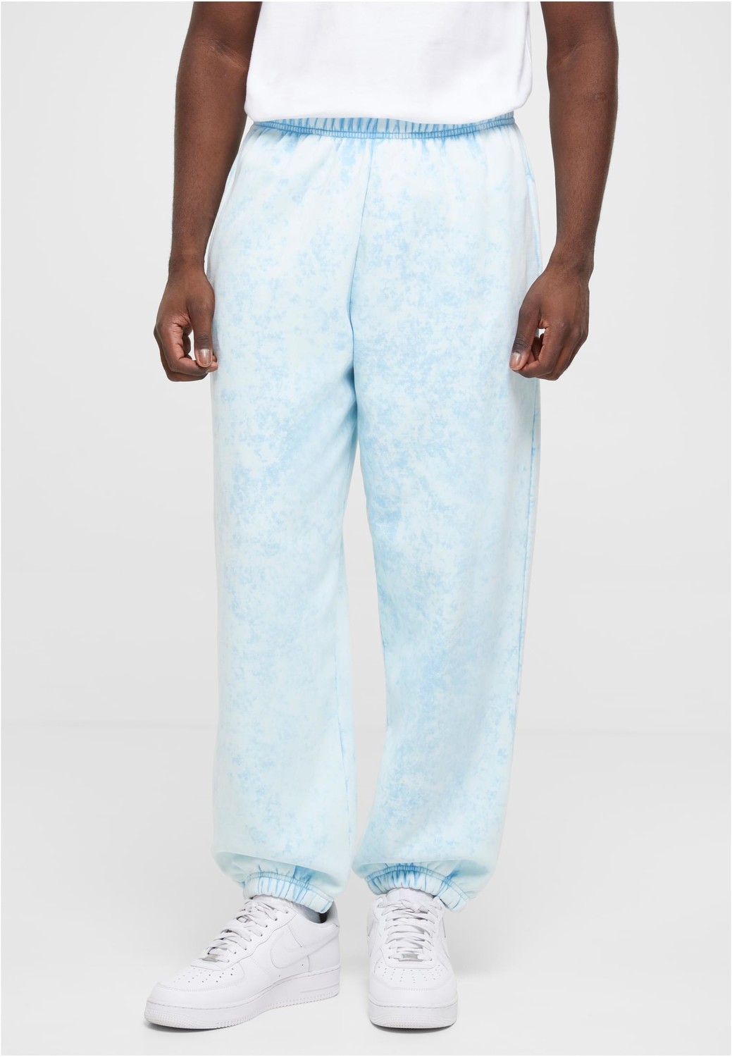 Towel washed sweatpants balticblue