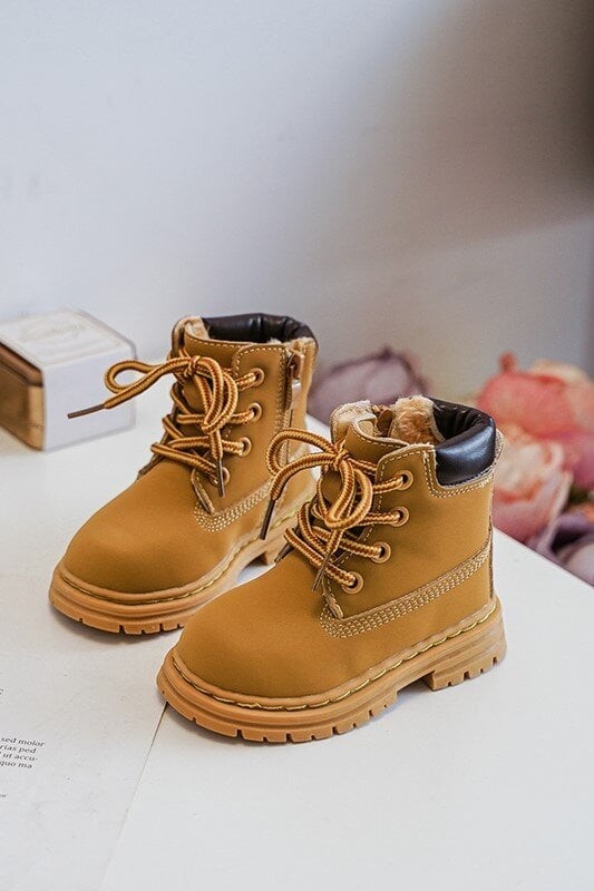 Kids Camel Bansi Trapper Zipper Shoes