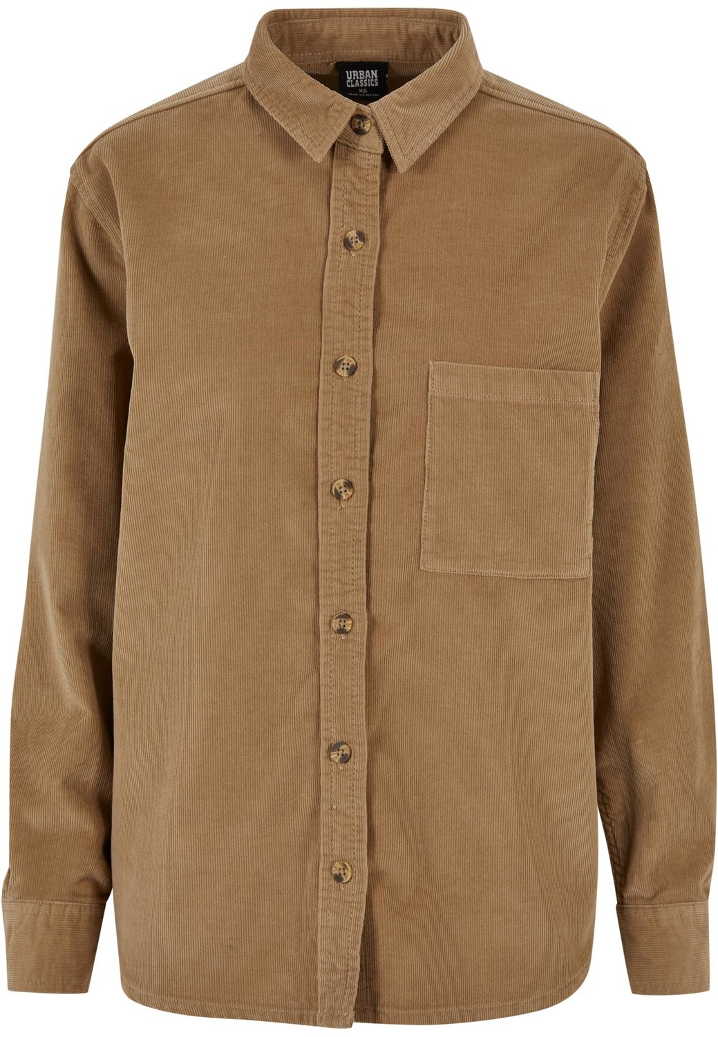 Women's corduroy oversized shirt warmsand