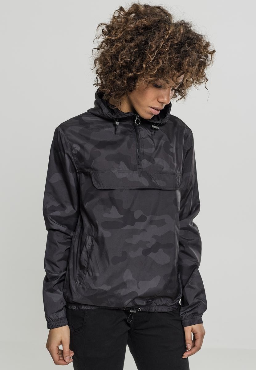 Women's Camo Pull Over Darkcamo Jacket