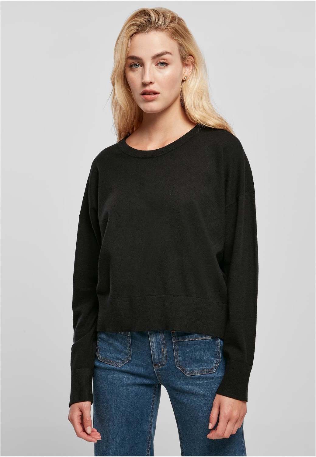 Women's Eco Viscose Oversized Basic Sweater Black