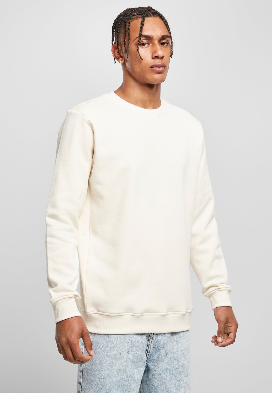 Organic White Sand Basic Crew