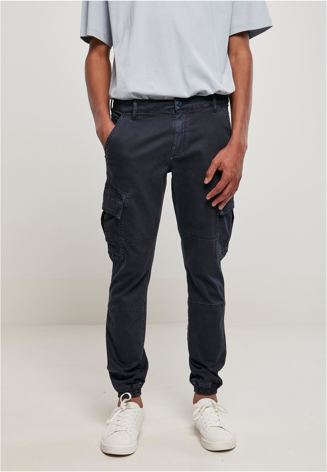 Washed Cargo Twill Jogging Pants Easternavy