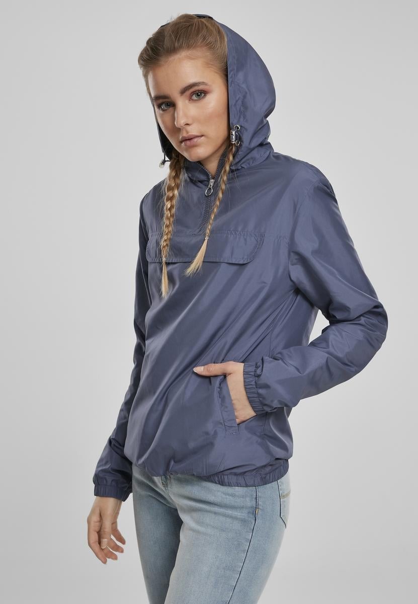 Women's basic tug-of-war jacket vintageblue