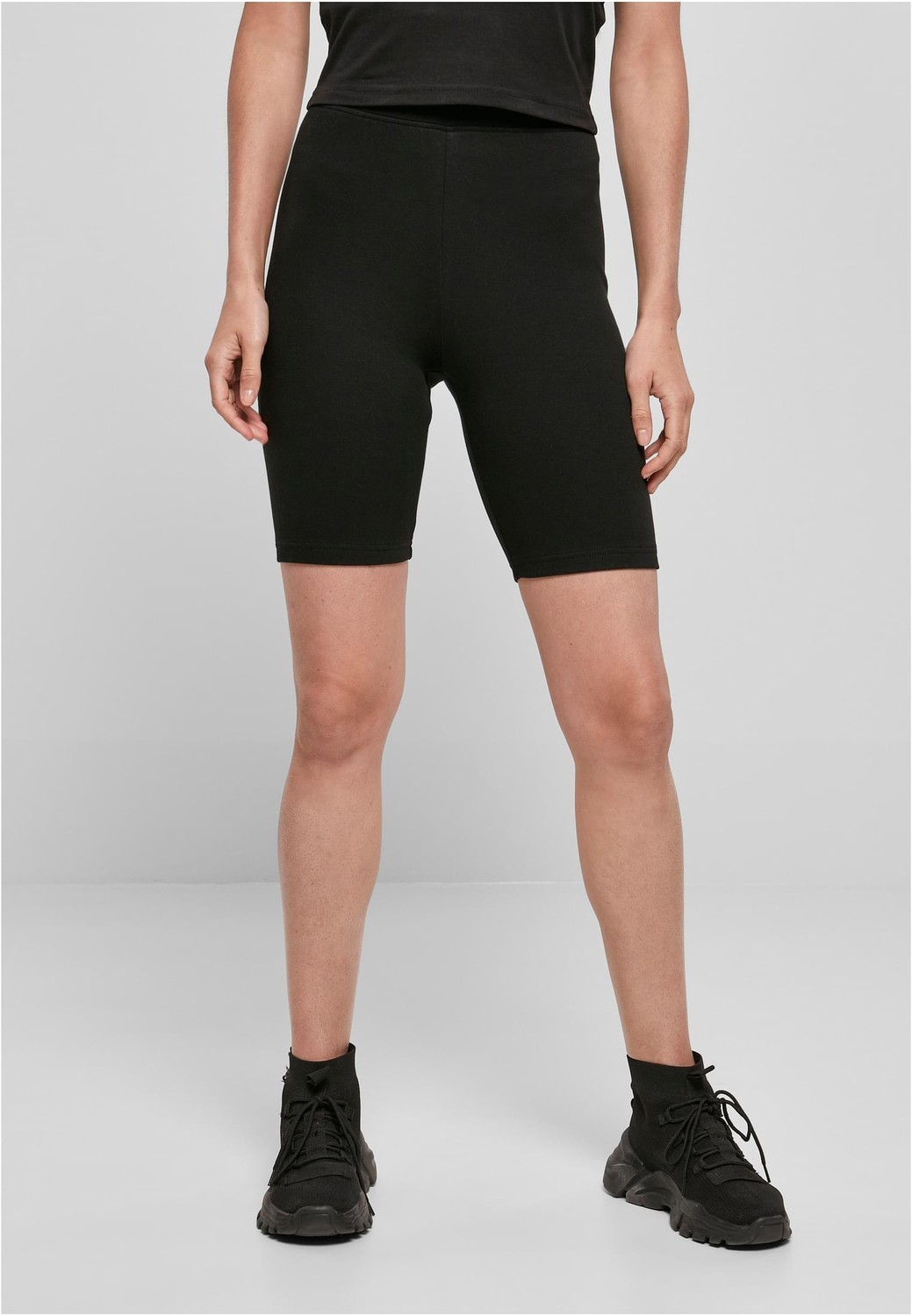 Women's High Waisted Cycling Shorts - Black