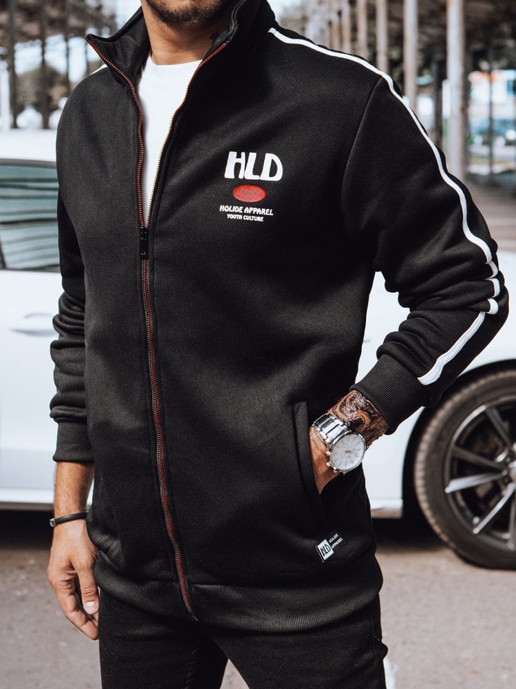 Men's Black Zippered Sweatshirt Dstreet