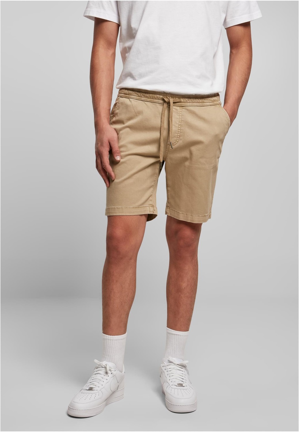 Stretch Twill Joggshorts UnionBeige