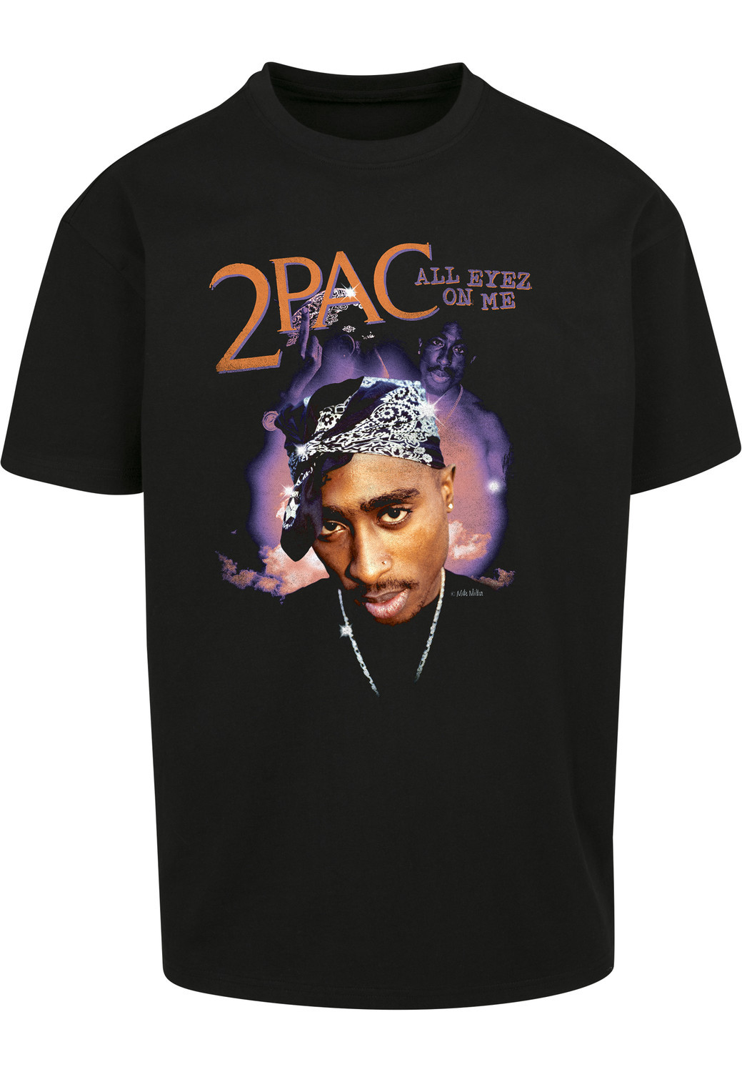 Tupac All Eyez On Me Anniversary Oversize T-Shirt Black
