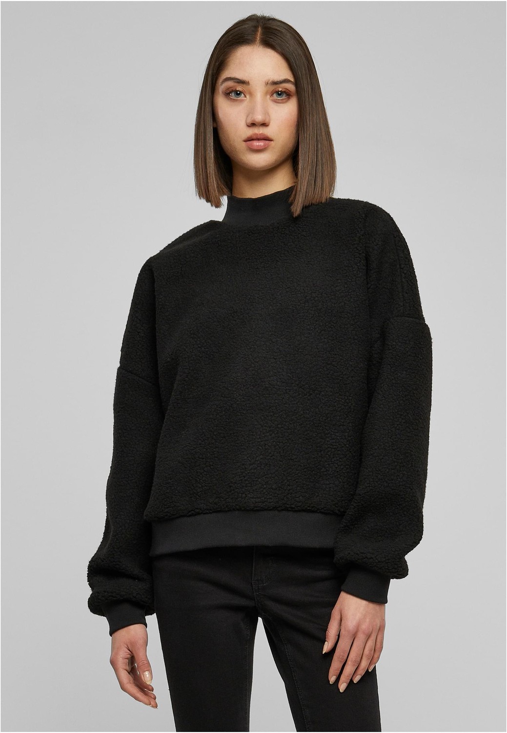 Women's Sherpa Crewneck Black