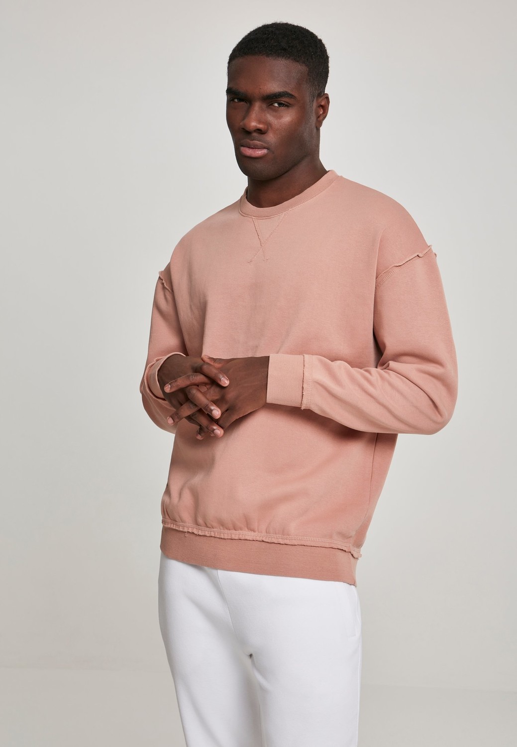 Oversized Open Edge Crew Amber