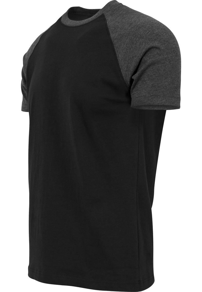 Raglan contrasting t-shirt blk/cha