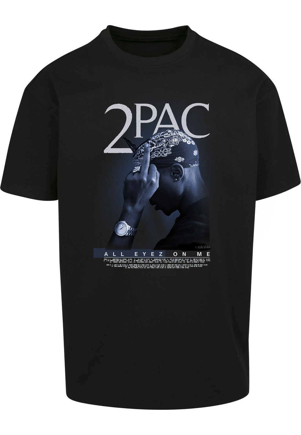 Tupac All F*ck the World 2.0 Oversize T-Shirt Black