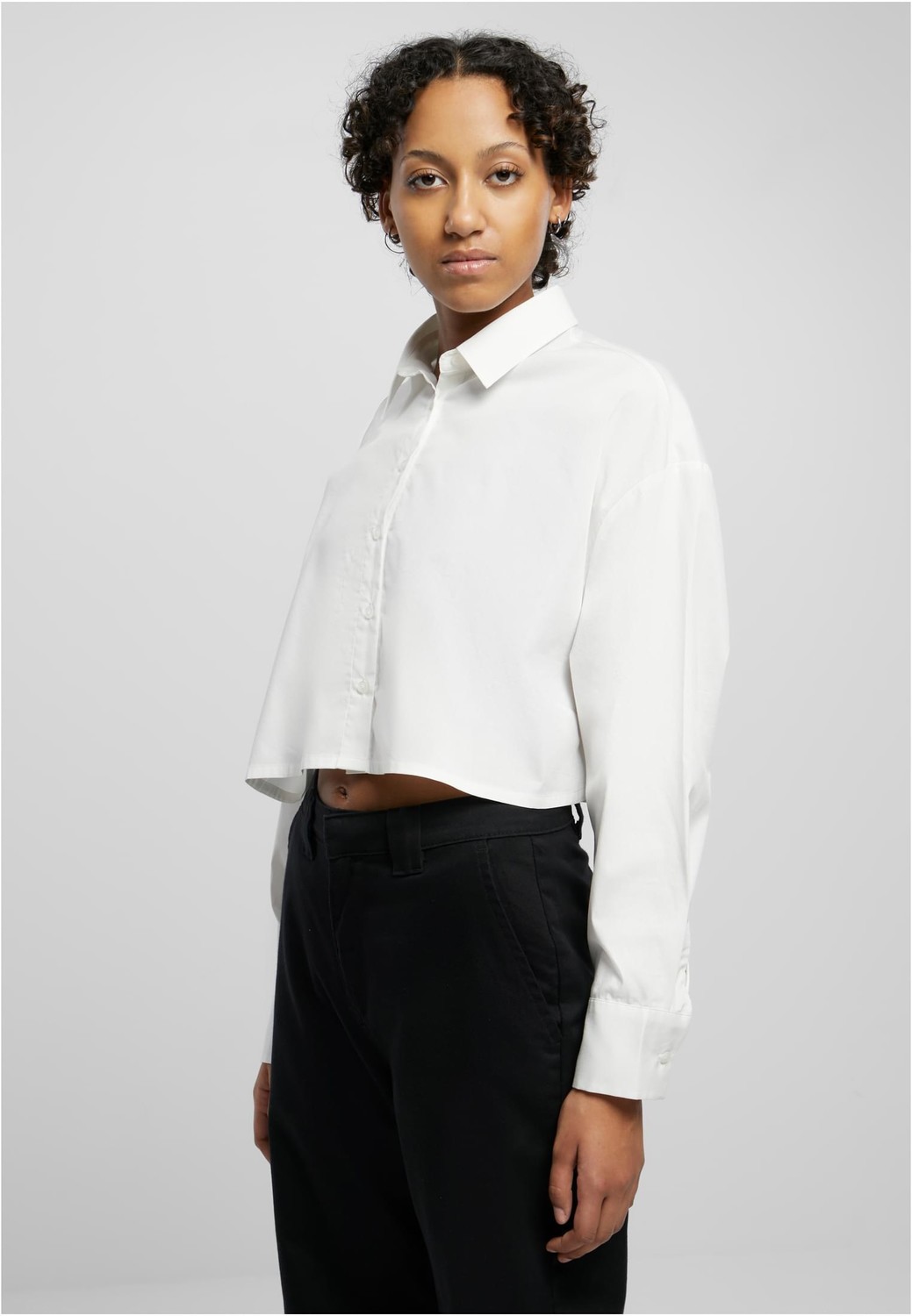 Women's oversized blouse in white