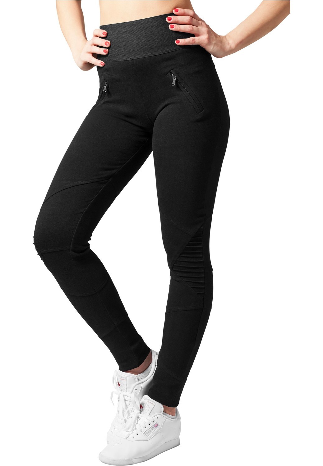 Women's High Waisted Leggings Interlock blk/blk
