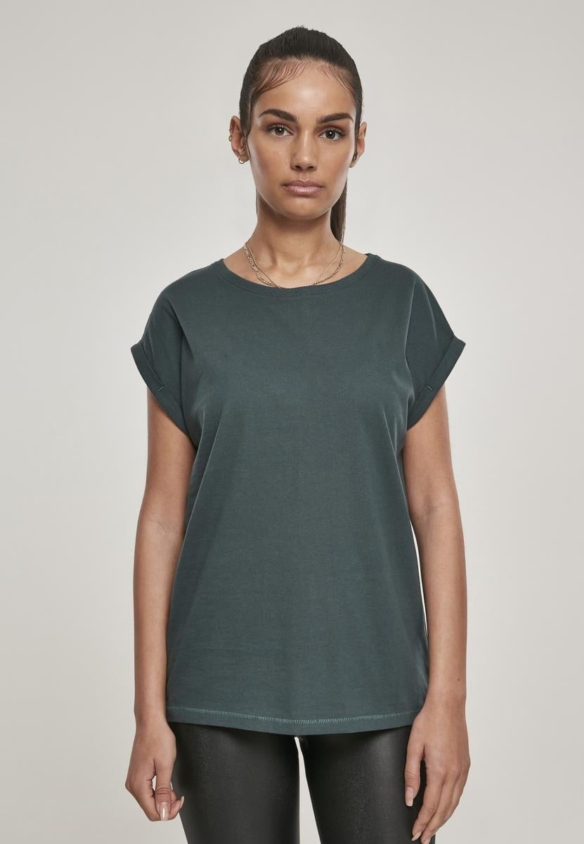 Ladies Extended Shoulder Tee bottlegreen