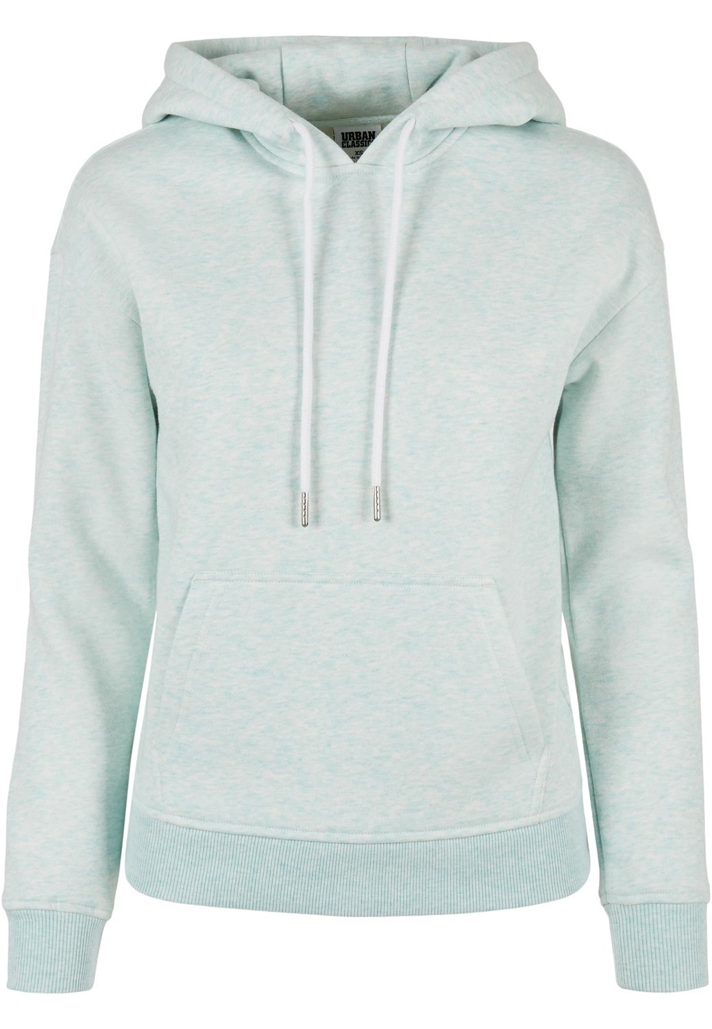 Women's color Melange Hoody aqua melange
