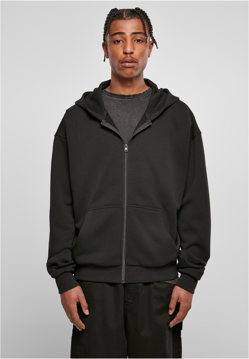 Ultra Heavy Zipper Hoody Black