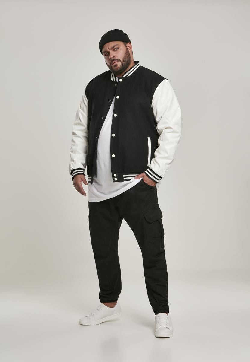 Oldschool College Jacket blk/wht