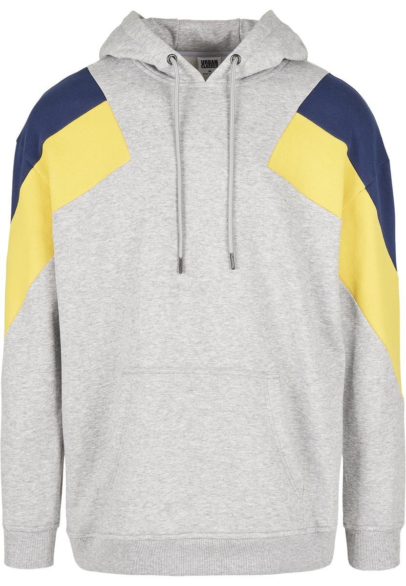 Oversize 3-Tone Hoody Grey/Honey/Navy Blue