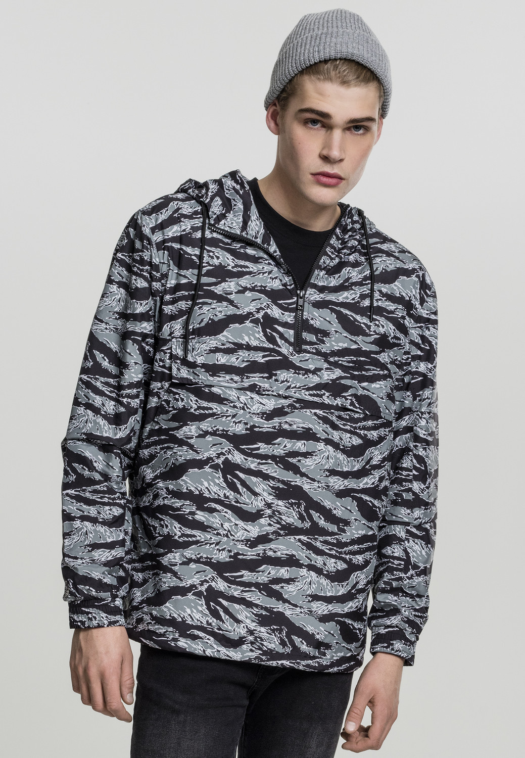 Tiger Camo Pull Over stone camo