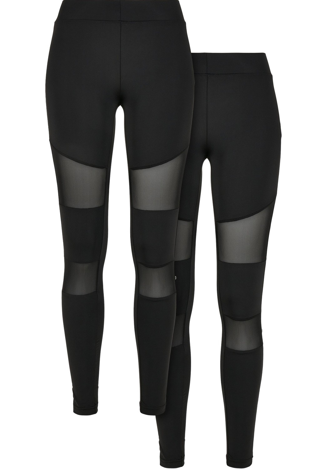 Women's Tech Mesh Leggings 2-Pack Black+Black