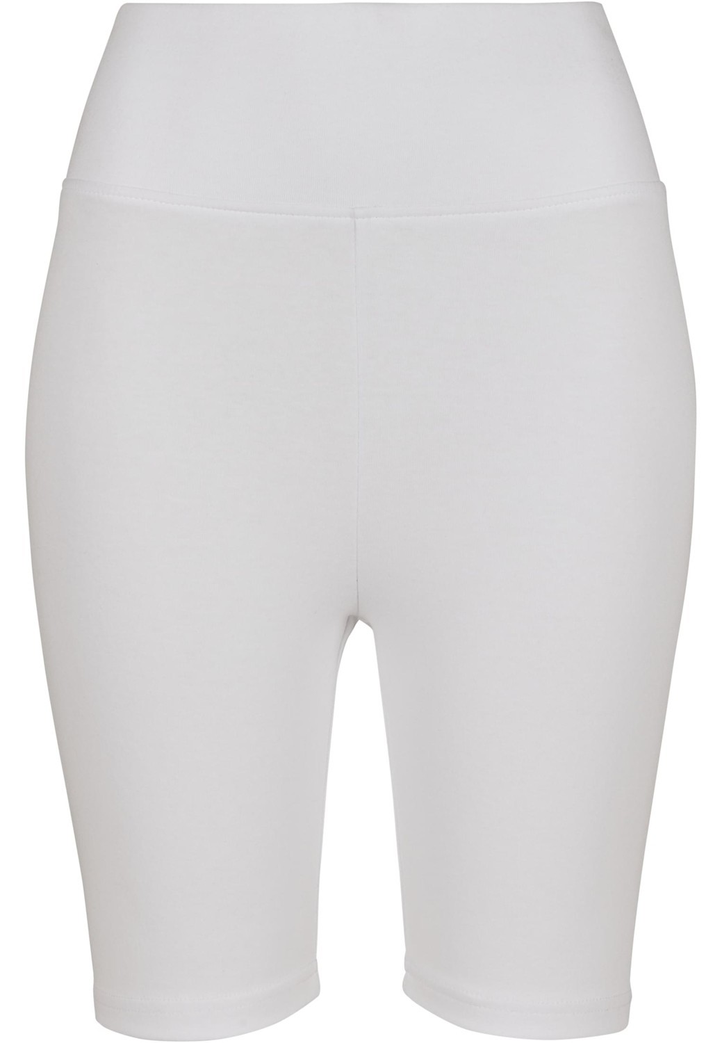 Women's high-waisted cycling shorts white