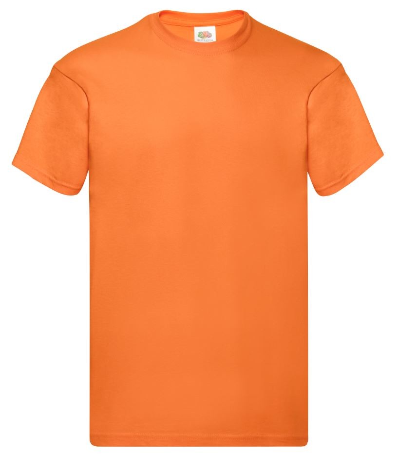 Tričko pánske Fruit of the Loom Original T - oranžové, S
