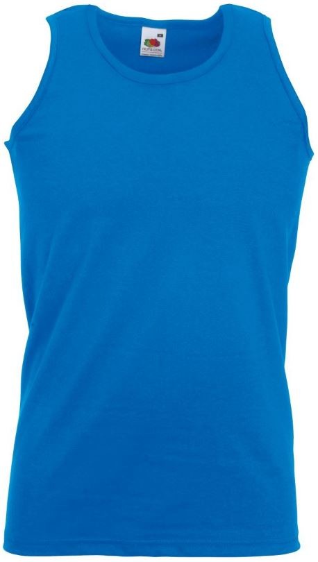 Tielko pánske Fruit of the Loom Valueweight Athletic Vest - modré, S