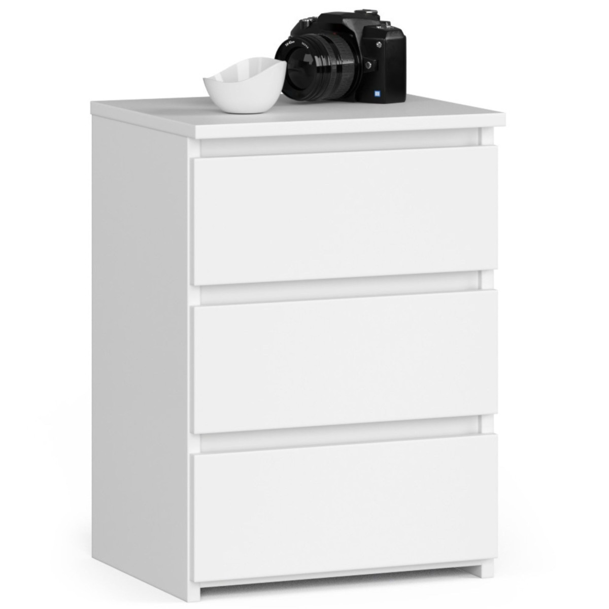 Komoda CL3 se 3 zásuvkami 40 cm bílá