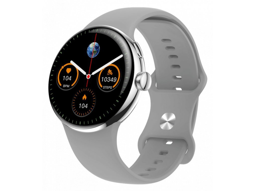 CARNEO Matrixx HR+/45mm/Silver/Šport Band/Silver