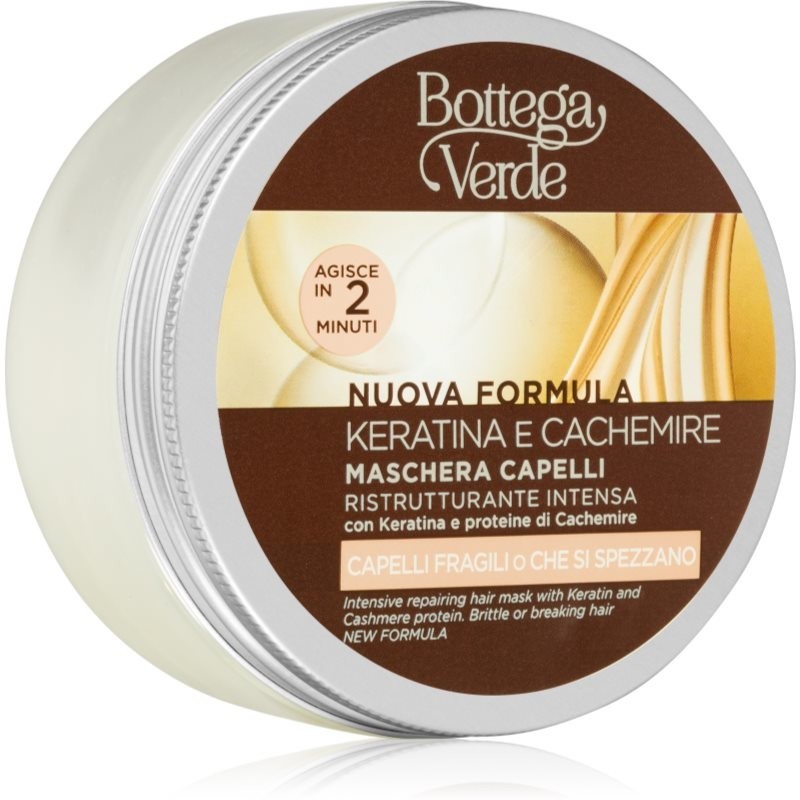 Bottega Verde Keratin & Cashmere obnovujúca maska pre poškodené vlasy 200 ml