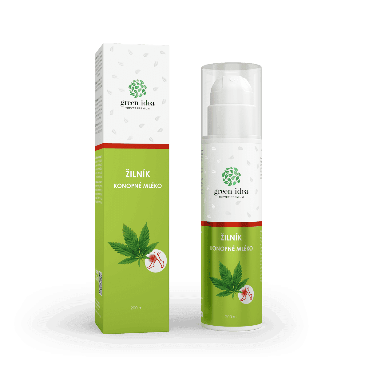 TOPVET GREEN IDEA Žilník - konopné mlieko 200 ml 200 ml