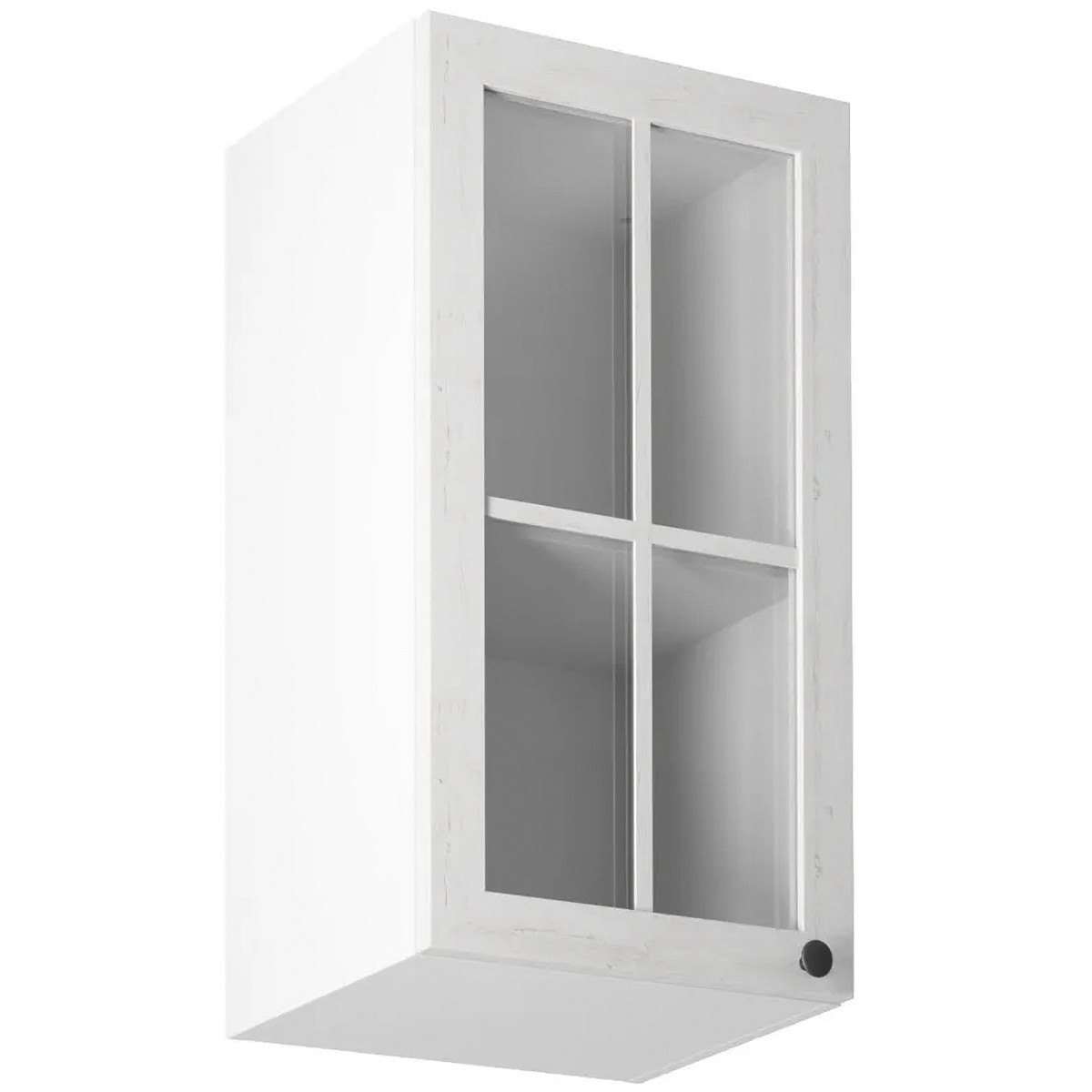 KONDELA Provance G40S L horná kuchynská skrinka biela / sosna Andersen