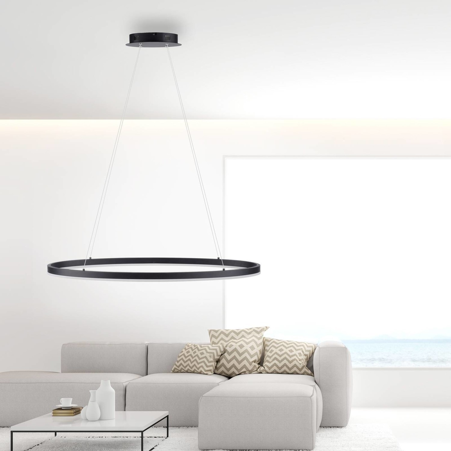 Paul Neuhaus Titus LED svietidlo, oválne 80x39 cm
